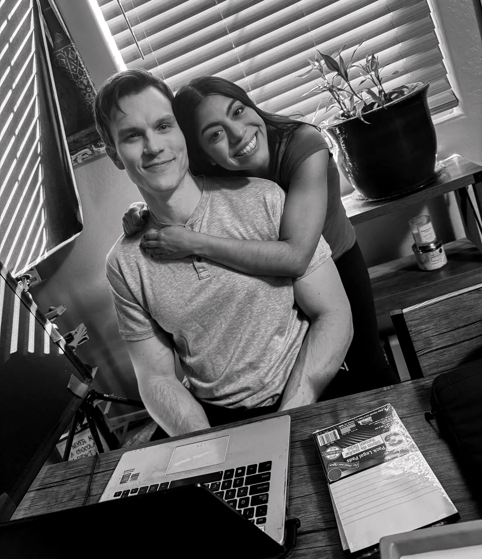 Or Death, behind the scenes — between takes at the table with a scene partner